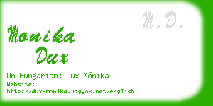 monika dux business card